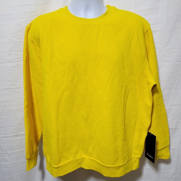lululemon athletica Other - Lululemon Sweatshirt Mens Large Maize Yellow Steady State Crew Pullover LM3FVZS